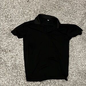 lululemon athletica Black Polo Shirt